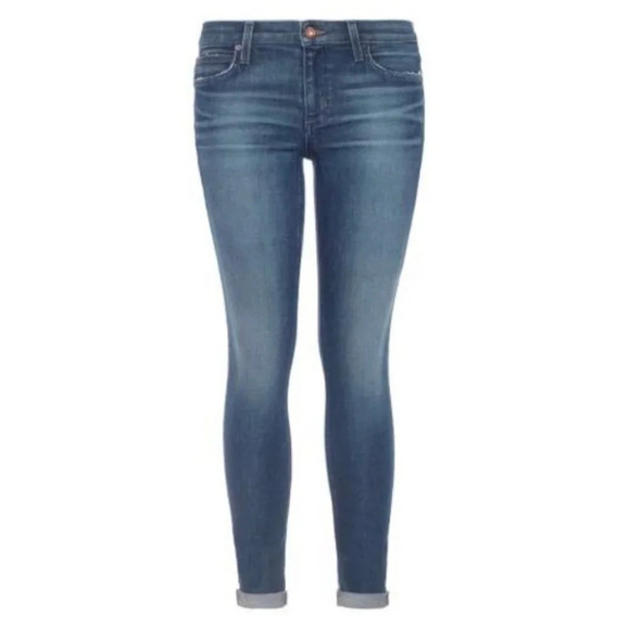 Joe's Jeans Women's Skinny Jeans Icon Ankle Denim Rolled Cuff Hem Blue - Picture 3 of 16